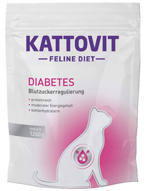 KATTOVIT Feline Diet Diabetes hrana uscata dietetica pentru pisici cu diabet 1,25 kg