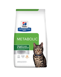 HILL'S Prescription Diet Feline Metabolic hrana dietetica pentru pisici care favorizeaza mentinerea greutatii optime, cu pui 3 kg