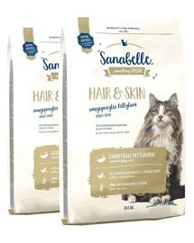SANABELLE Hrana uscata pentru pisici adulte, hair & skin 20 kg (2 x 10 kg)