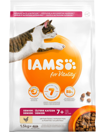 IAMS For Vitality Hrana uscata cu pui pentru pisici adulte 1.5 kg
