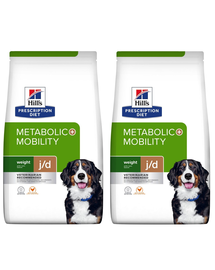 HILL'S Prescription Diet Canine Metabolic + Mobility 24 kg (2 x 12 kg) hrana uscata pentru caini