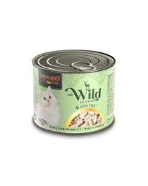 LEONARDO Conserva hrana umeda pisica 6x200 g mistret si extra file