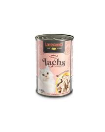 LEONARDO conserva cu somon, pentru pisici 6x400 g
