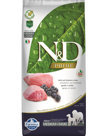 FARMINA N&D Prime Adult Medium/Maxi Hrana uscata pentru caini adulti,cu miel si afine 12 kg