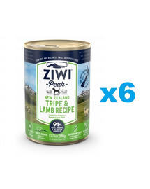 ZIWIPEAK Dog Tripe&Lamb conserva hrana caini 6x390 g cu miel