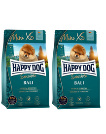 HAPPY DOG MiniXS Bali 2,6 (2 x 1,3 kg) hrana uscata caini adulti talie mica, cu pui