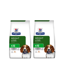HILL'S Prescription Diet r/d Canine 8 kg (2x4 kg) pentru caini supraponderali
