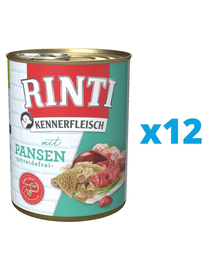 RINTI Kennerfleisch Rumen conserva hrana caini 12 x 800 g cu rumen
