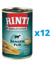 RINTI Singlefleisch Rumen Pure hrana monoproteica 12 x 400 g, cu rumen de vita