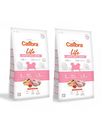 CALIBRA Dog Life Junior Small Breed Chicken hrana uscata hipoalergenica superpremium pentru caini juniori de talie mica  12 kg (2 x 6 kg)