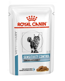 ROYAL CANIN Cat Sensitivity pui si orez 85 g x 48 hrana umeda dietetica pentru pisici adulte care prezinta reactii alimentare adverse