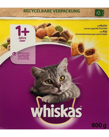 WHISKAS Adult+1 hrana uscata pentru pisici, cu pui 5x800g