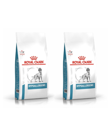 ROYAL CANIN Veterinary Dog Hypoallergenic 2 x 14 kg hrana dietetica pentru caini adulti cu reactii alimentare adverse