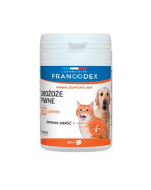 FRANCODEX Drojdie de bere pentru câini și pisici 60 capsule