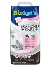 BIOKAT'S Diamond Care Fresh 8 L nisip pentru pisici, din bentonita parfumata