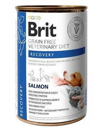 BRIT Veterinary Diet Recovery Salmon hrana caini si pisici in convalescenta 400 g