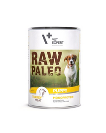 VETEXPERT RAW PALEO Puppy cu carne de curcan 400 g