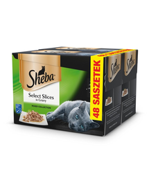 SHEBA Selection in Sauce Mix arome 48 x 85 g