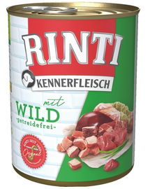 RINTI Kennerfleisch Game cu vanat, hrana caini 6x800 g + geanta GRATIS