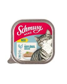 SCHMUSY MENÜ conserve hrana umeda pisica 32x100 g inimi de pasare