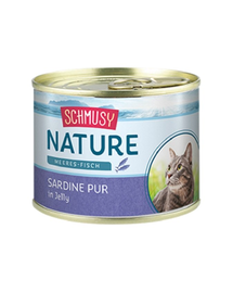 SCHMUSY Nature hrana umeda pisica 24x185 g sardina in aspic