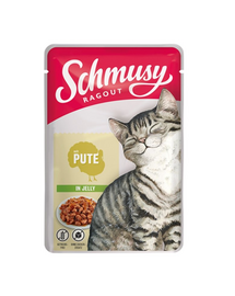 SCHMUSY RAGOUT curcan in aspic hrana pisica 22x100 g