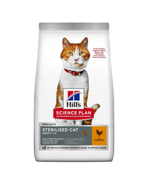 HILL'S Science Plan Young Adult Sterilised Cat Hrana uscata pentru pisici sterilizate, cu pui 10 kg