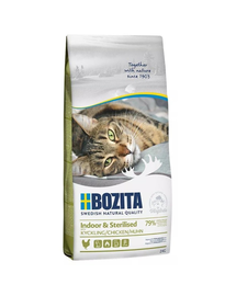 BOZITA Indoor & Sterilised Chicken hrana pisica sterilizata 2 kg cu pui