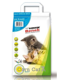 BENEK Super Corn Cat Asternut pentru litiera, miros marin 7 L