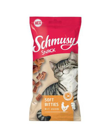 SCHMUSY SNACK Soft Bitites set recompense moi cu rata 16x60 g pentru pisica