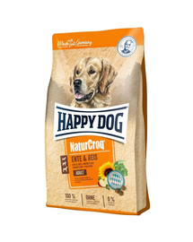 HAPPY DOG NaturCroq Hrana uscata caini, cu rata si orez 12 kg
