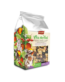 VITAPOL Vita Herbal Amestec complementar pentru rozatoare si iepuri Fructe din livada si padure 150 g