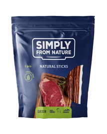 SIMPLY FROM NATURE Nature Sticks cu carne de căprioară 3 buc.