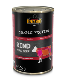 BELCANDO Single Protein hrana umeda pentru caini, cu vita, 400 g
