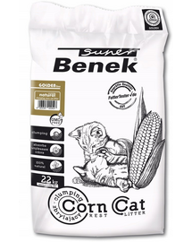 BENEK Super Corn Cat Golden porumb grit Natural 35 l