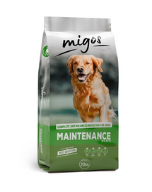 MIGOS Maintenance Plus 20 kg hrana caini cu activitate redusa, cu vitamine