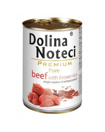 DOLINA NOTECI Premium Pure cu vită și orez brun 800g