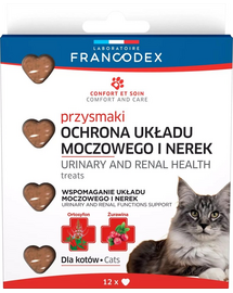FRANCODEX Recompense pisici pentru sanatatea urinara si renala 12 buc.