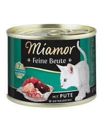 MIAMOR Feine Beute Turkey hrana umeda pisica, carne de curcan 185g