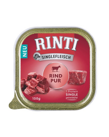 RINTI Singlefleisch Beef Hrana umeda pentru caine, cu vita 150g