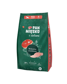 PAN MIĘSKO hrana caini rase medii M 20 kg ierburi aromatice, vita si iepure