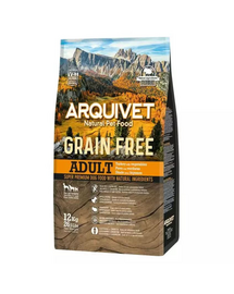 ARQUIVET Grain Free Adult hrana caini adulti, curcan si legume 12 kg