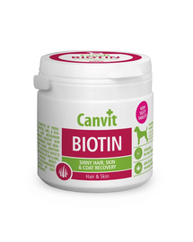 CANVIT Biotin For Dogs Supliment pentru caini, pentru piele, blana si gheare 100g