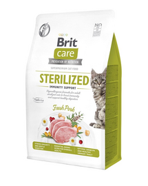 BRIT CARE Grain-Free Sterilized Immunity 0.4 kg hrana pisici adulte sterilizate, hipoalergenica