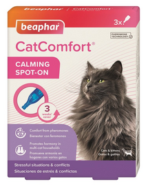 BEAPHAR CatComfort Calming Spot-On 3x0,55ml Picaturi feromoni pentru calmarea pisicilor