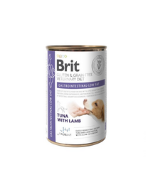 BRIT Grain Free Veterinary Diets Gastrointestinal Low Fat 400 g Hrana umeda pentru caini cu tulburari gastrointestinale