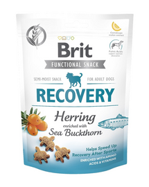 BRIT Care Dog Functional Snack Recovery recompense pentru caini activi, hering si catina 150 g