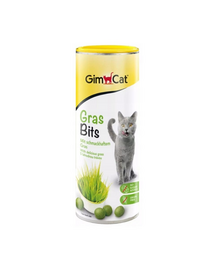 GIMCAT Tasty Tabs GrassBits 425 g recompensa cu iarba, pentru pisici