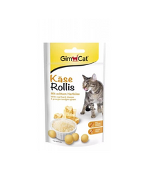 GIMCAT Tasty Tabs Kase Rollis 40 g recompensa cu branza pentru pisici