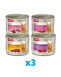 ANIMONDA Carny Set conserve hrana umeda pentru pisici, mix sortimente 12 x 200 g